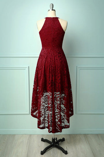 Vestido Vintage Halter Borgonha